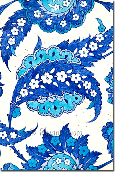 Céramique d'Iznik bleue - Blue Iznik ceramic - Iznik seramiki - Tahtakale  Fatih - Istanbul