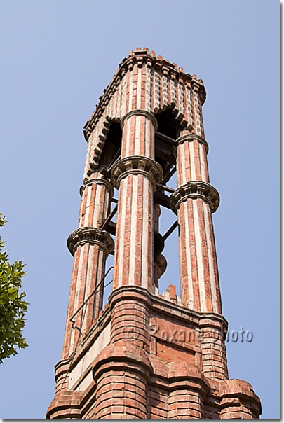 Clocher de l'église Sainte Marie des Mongols - St. Mary of the Mongols church's steeple - Kanli kilisesi - Meryem Ana Mogollar kilisesi - Fener  Fatih - Istanbul